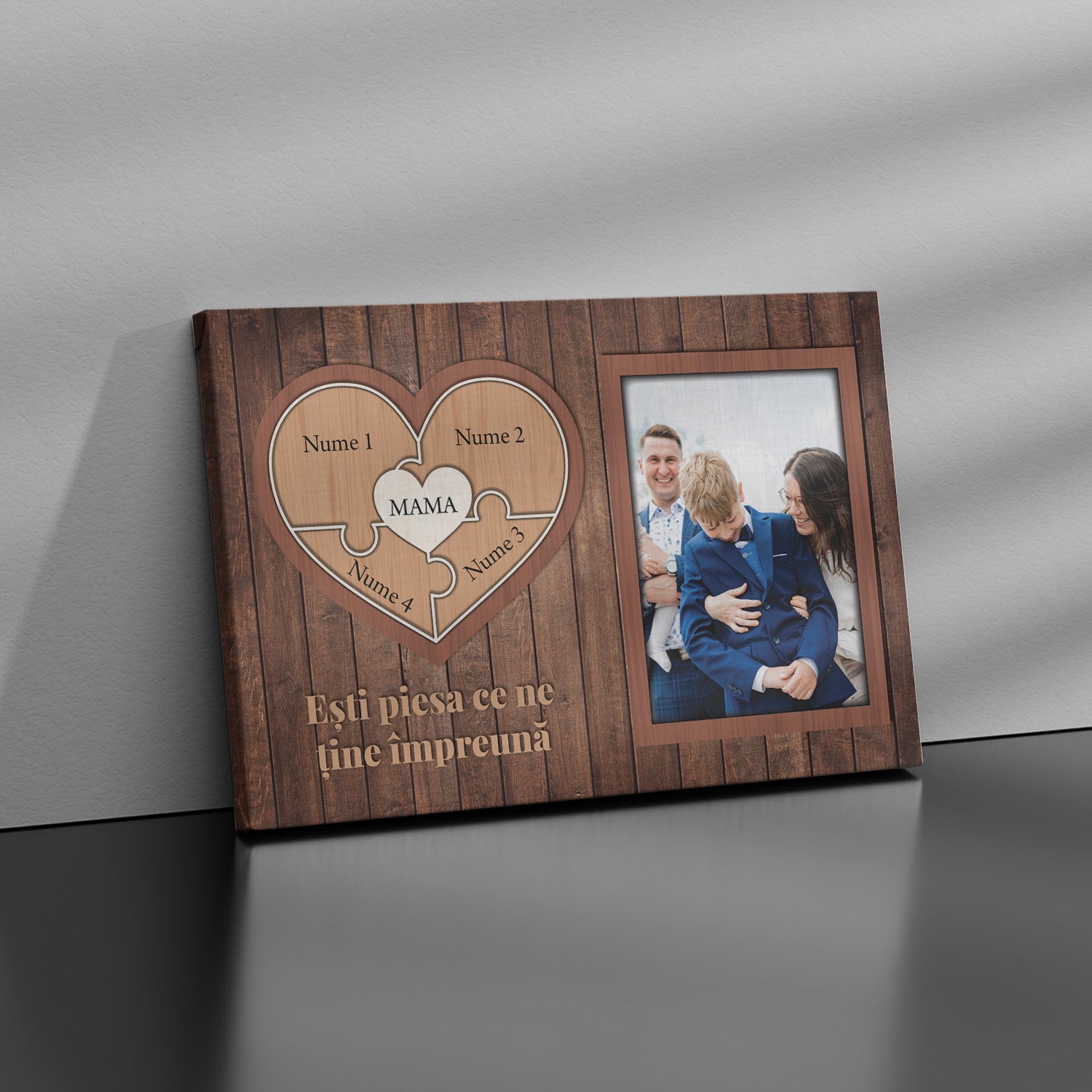 Tablou canvas personalizat cu poza și nume – MAMA Tablou canvas personalizat cu poza și nume – MAMA