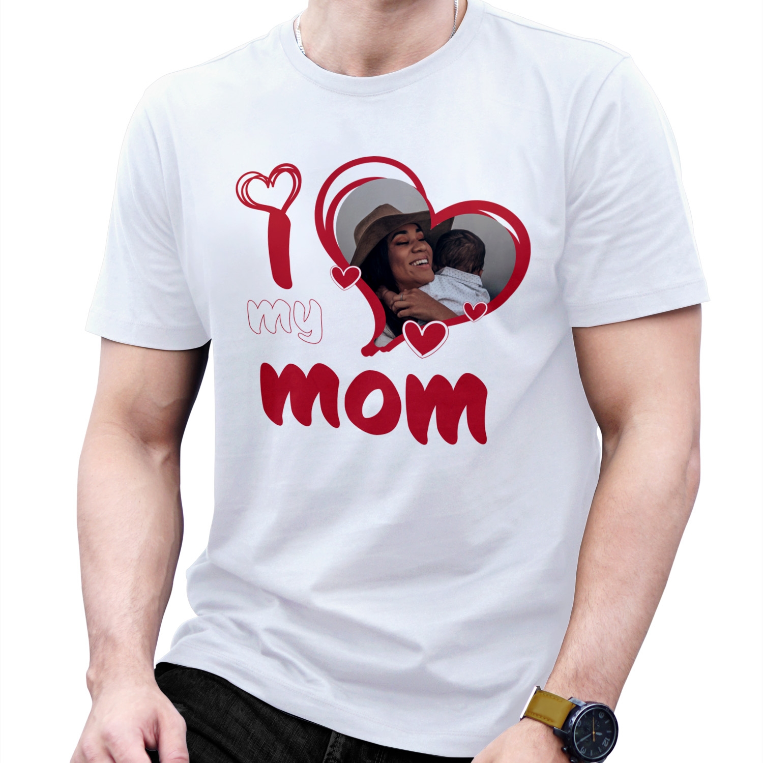 Tricou personalizat – I love my mom Tricou personalizat – I love my mom