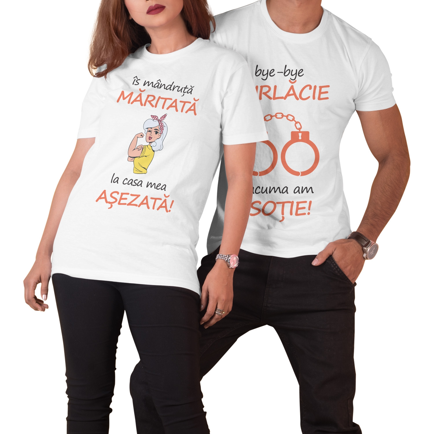Tricou pentru sot / sotie, personalizat cu text Tricou pentru sot / sotie, personalizat cu text