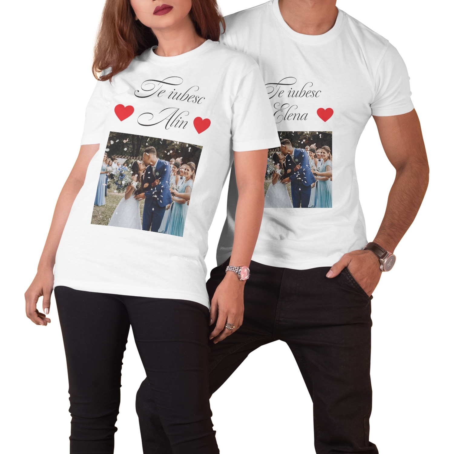 Tricou cadou de Valentine’s Day – Te iubesc