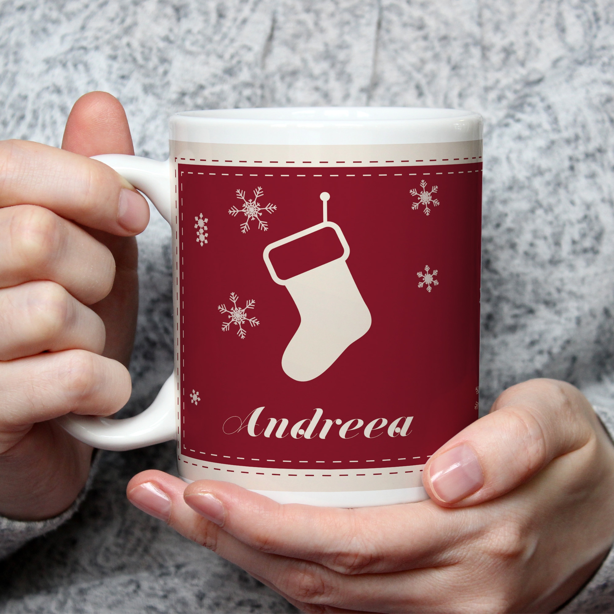 Cană personalizată cu nume – Crăciun Cană personalizată cu nume – Crăciun