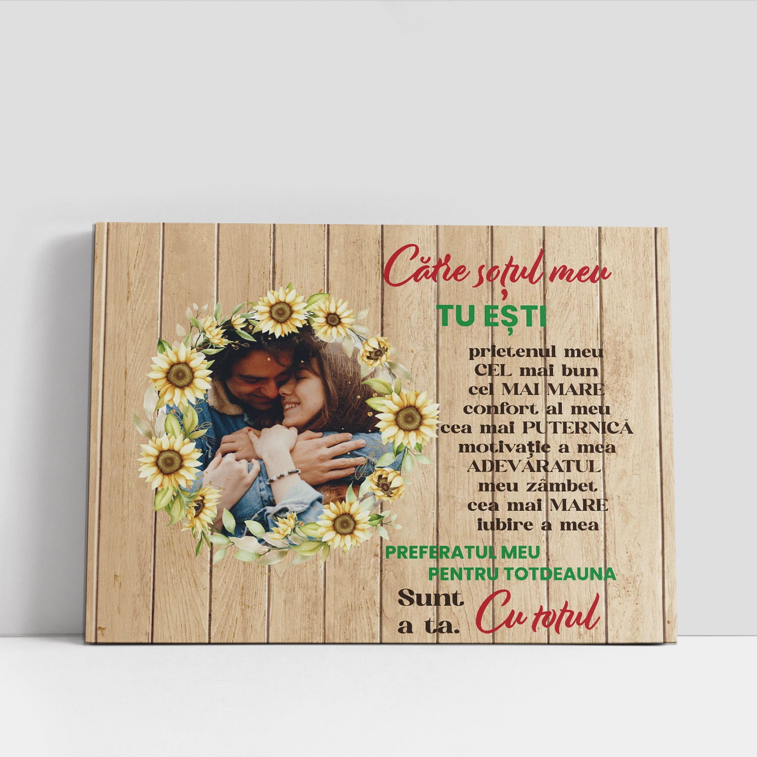 Tablou canvas personalizat cu poză – Soțul meu Tablou canvas personalizat cu poză – Soțul meu