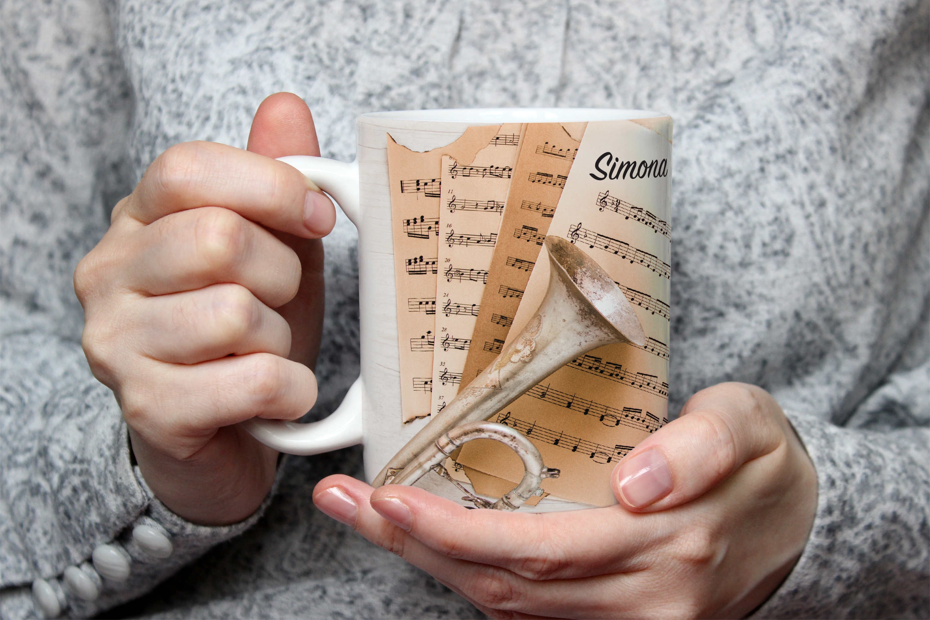 Cană personalizată cu verset biblic și nume - Fanfara Cană personalizată cu verset biblic și nume - Fanfara