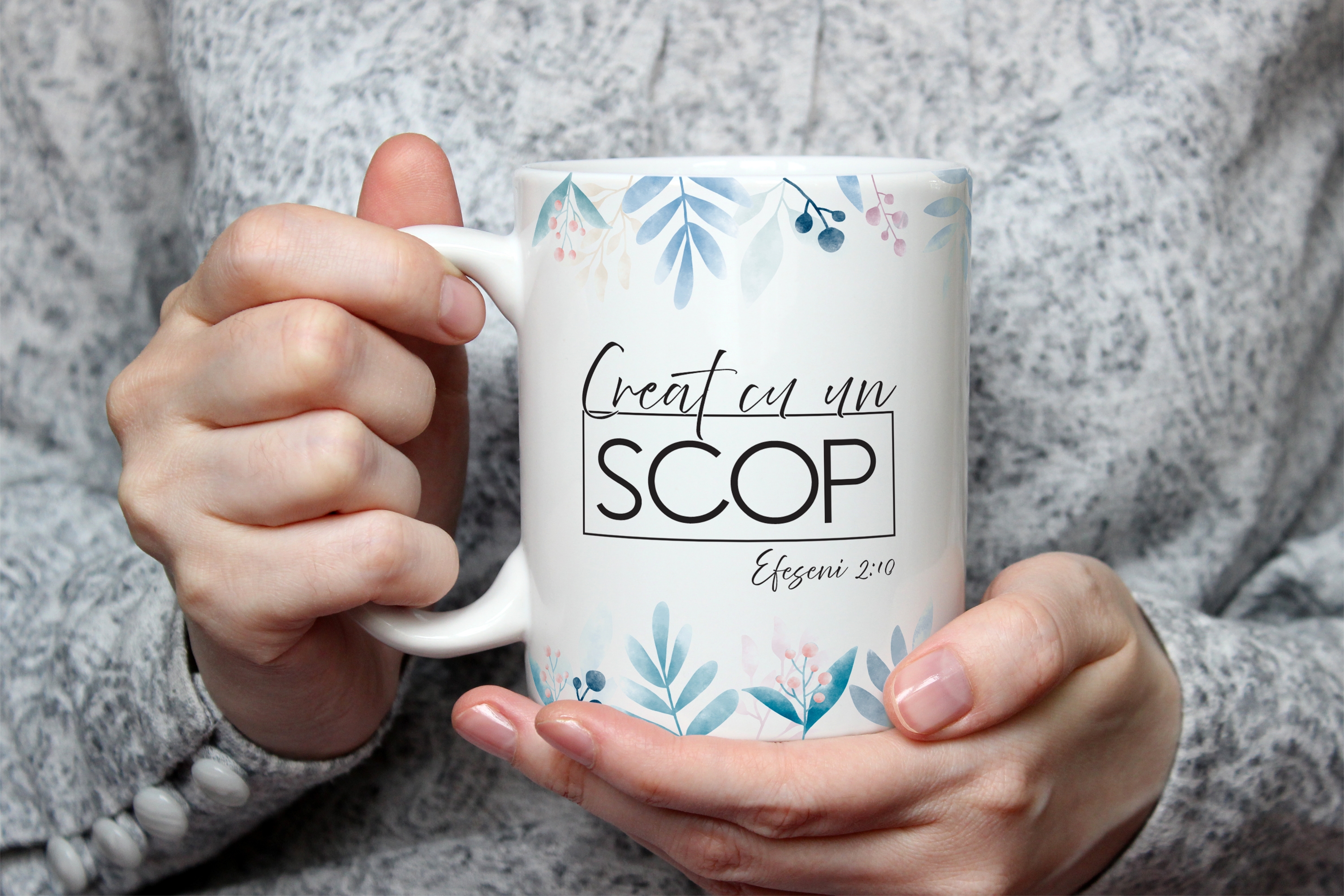 Cană personalizată cu verset biblic si nume - Zi de naștere