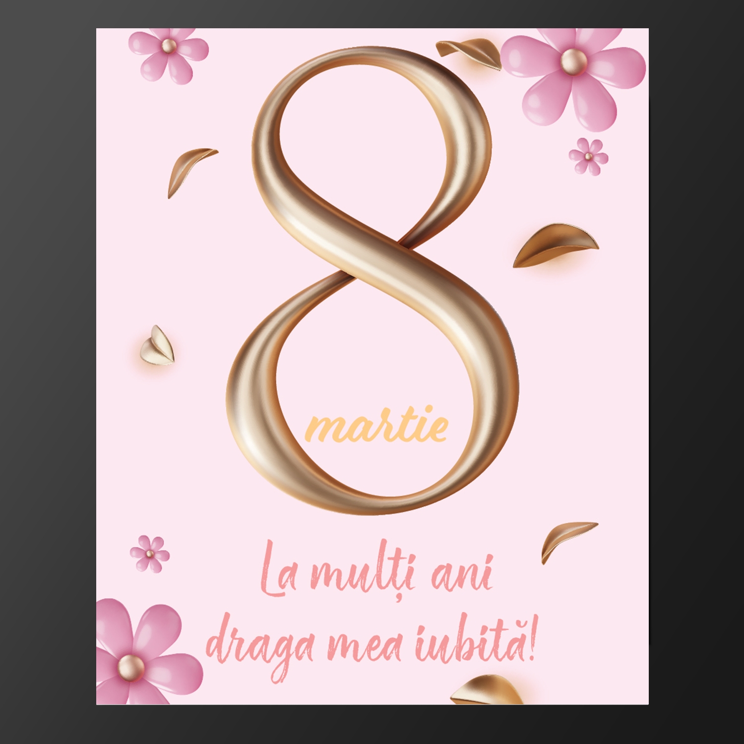 Magnet personalizat cu nume 7x10cm – 8 Martie Magnet personalizat cu nume 7x10cm – 8 Martie