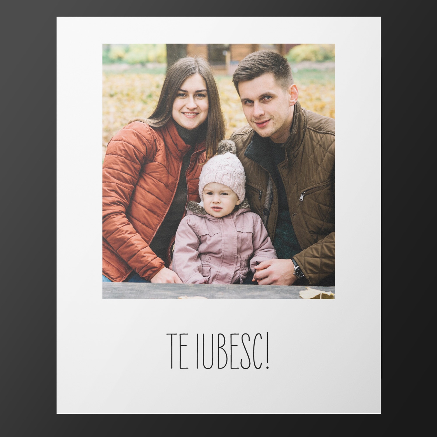 Magnet personalizat cu poză 7x10cm – Te iubesc Magnet personalizat cu poză 7x10cm – Te iubesc