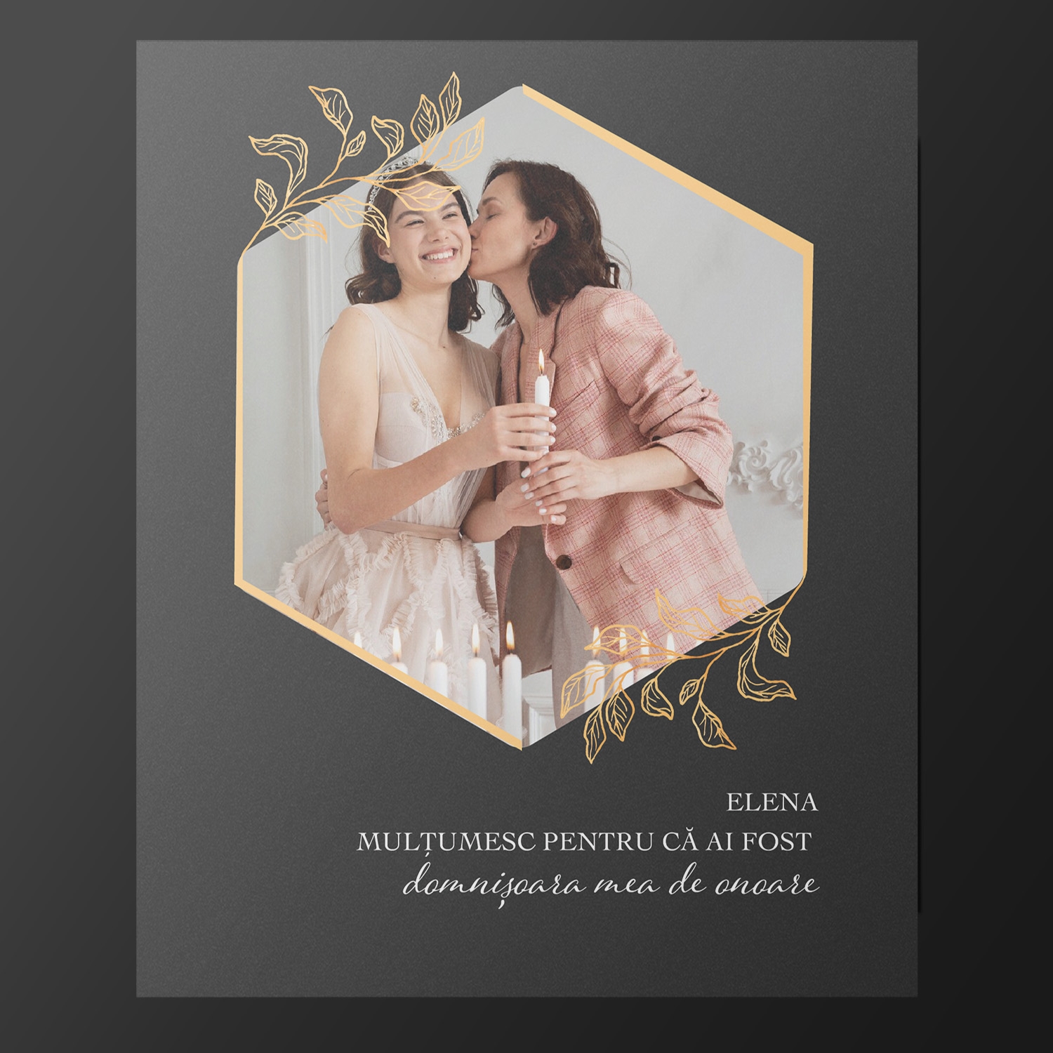 Magnet personalizat cu poză și nume 7x10cm – Domnișoară de onoare Magnet personalizat cu poză și nume 7x10cm – Domnișoară de onoare