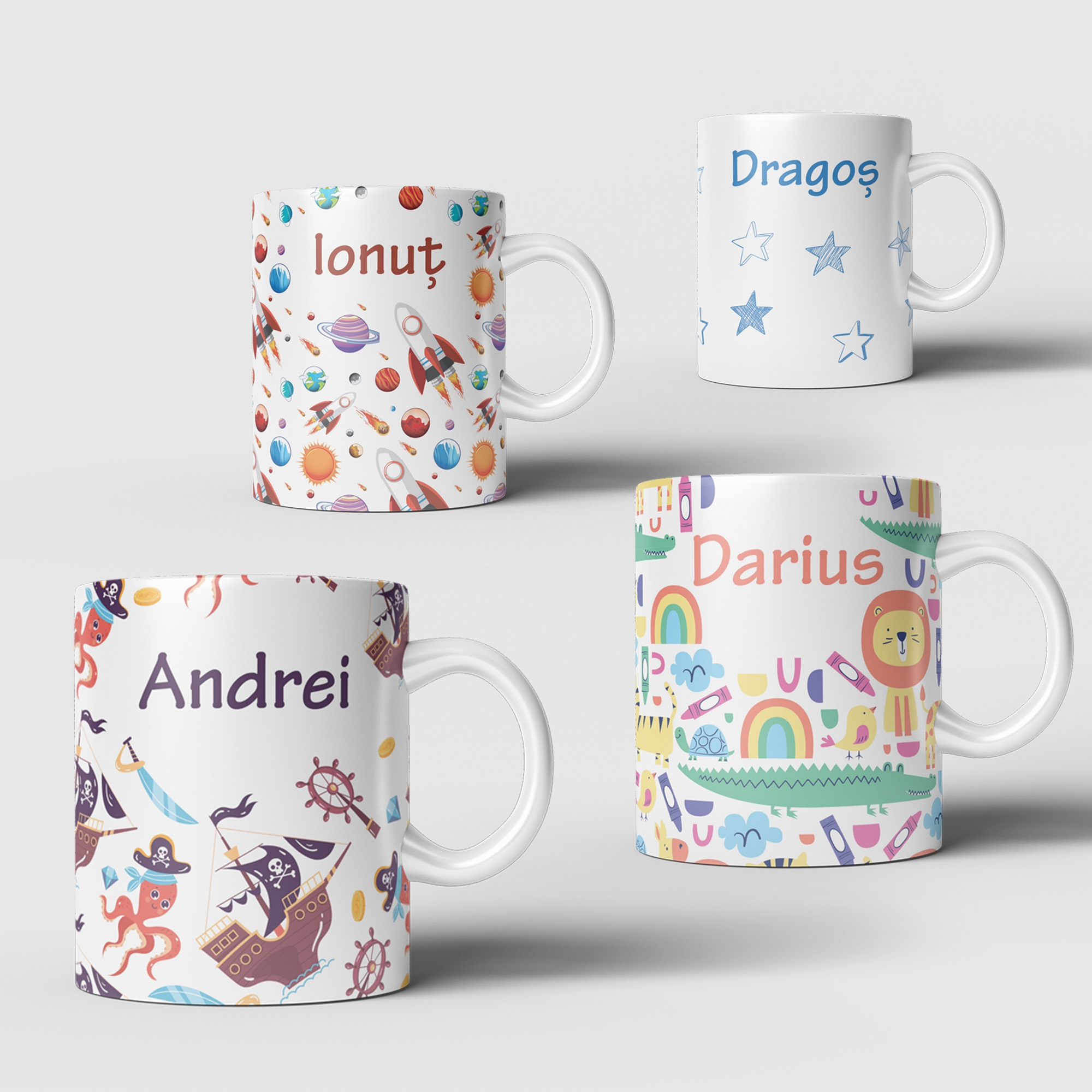 Cană personalizată cu nume copil – Diverse modele de grafică Cană personalizată cu nume copil – Diverse modele de grafică