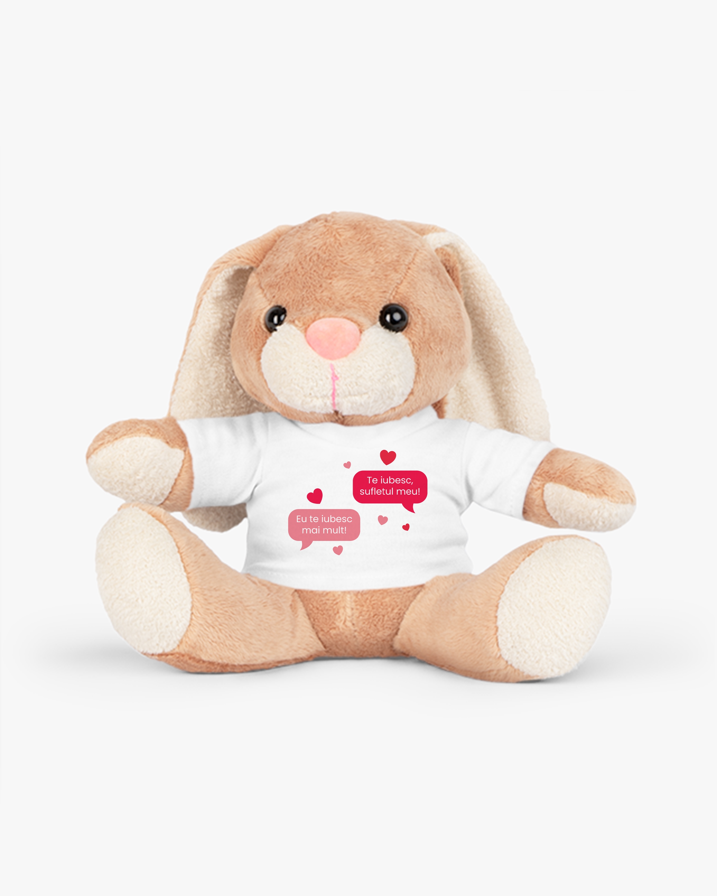Jucărie de pluș personalizată cu text pentru partener Jucărie de pluș personalizată cu text pentru partener