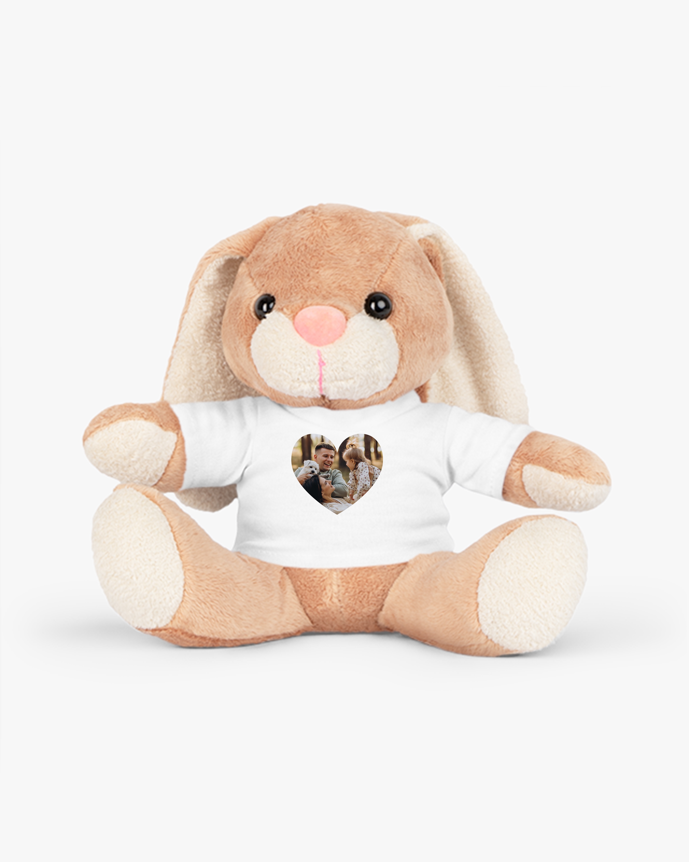 Jucărie de pluș personalizată cu poză în formă de inimă Jucărie de pluș personalizată cu poză în formă de inimă