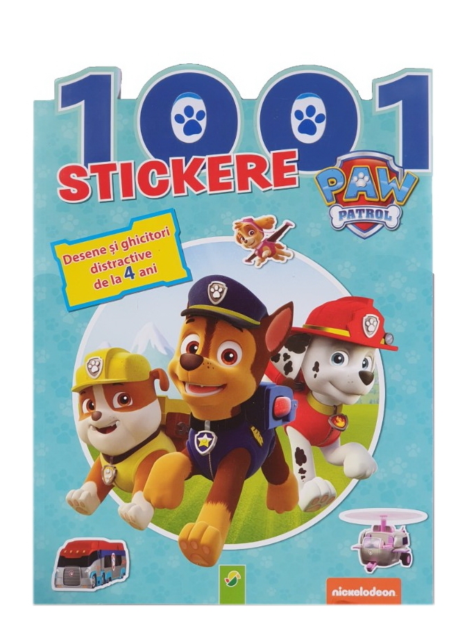 Carte cu activitati cu 1001 autocolante - Paw Patrol (4+) Carte cu activitati cu 1001 autocolante - Paw Patrol (4+)