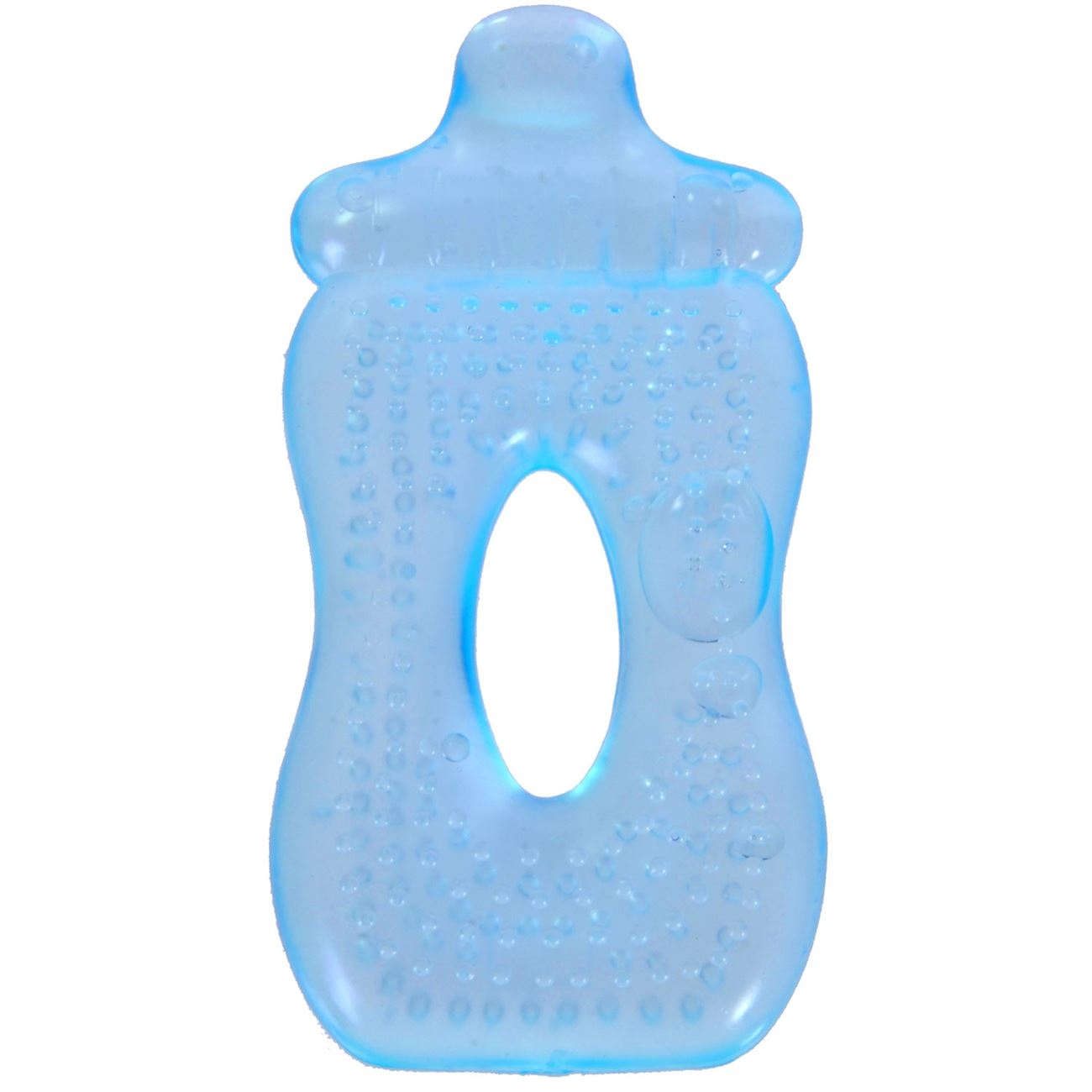 Jucarie dentitie silicon forma de biberon albastru (0M+) Jucarie dentitie silicon forma de biberon albastru (0M+)