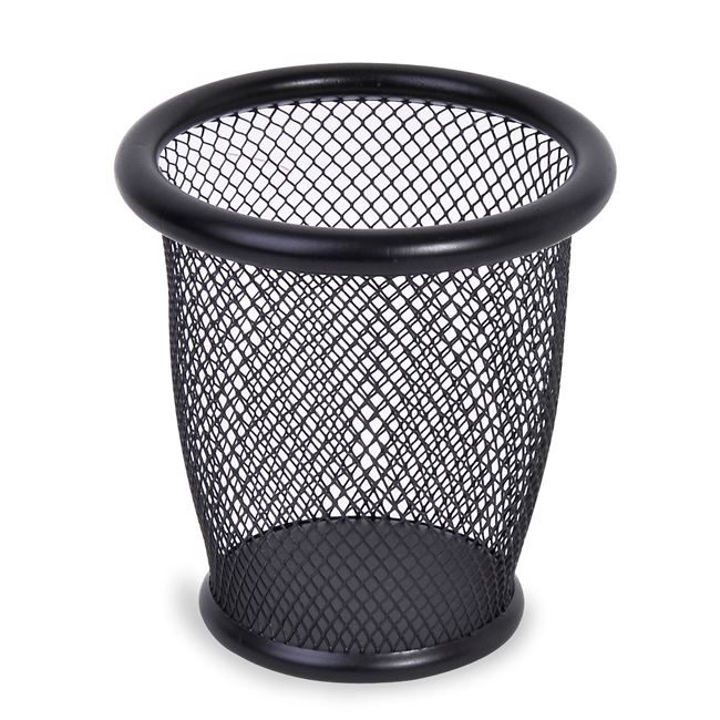 Suport de pixuri din metal - negru (10,5x10 cm) Suport de pixuri din metal - negru (10,5x10 cm)