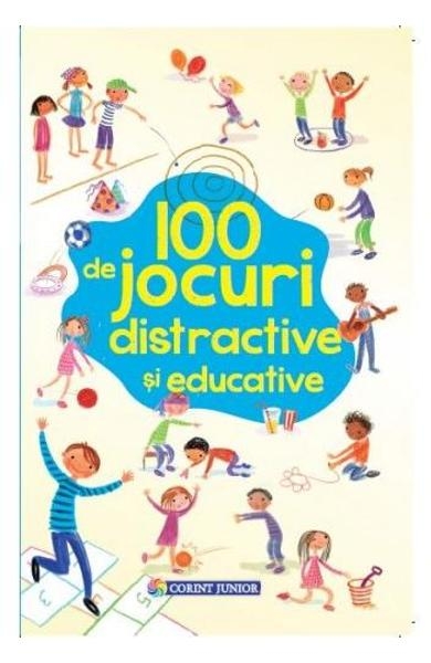 100 de jocuri distractive si educative - Carte cu activitati pentru copii (7+ ani)