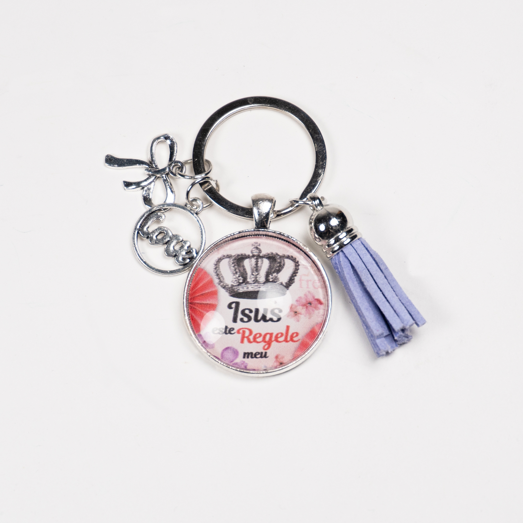 Breloc cu mesaj crestin - Isus este Regele meu. Breloc cu mesaj crestin - Isus este Regele meu.