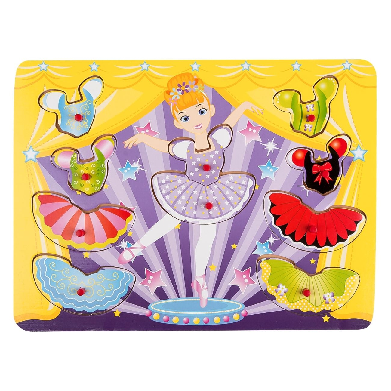 Puzzle din lemn - Balerina - 10 piese - Activitati pentru copii (3+) Puzzle din lemn - Balerina - 10 piese - Activitati pentru copii (3+)