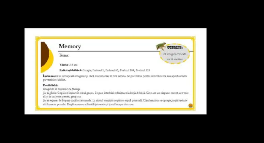 Memory – Joc pentru copii Memory – Joc pentru copii