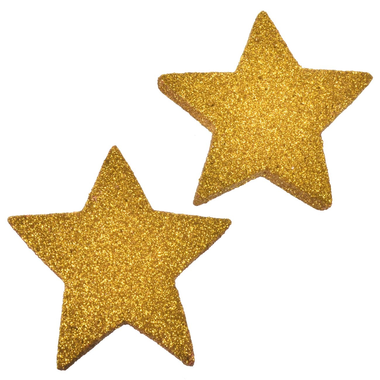 Autocolant decorativ 3D de Crăciun - Stelute aurii (8cm) Autocolant decorativ 3D de Crăciun - Stelute aurii (8cm)