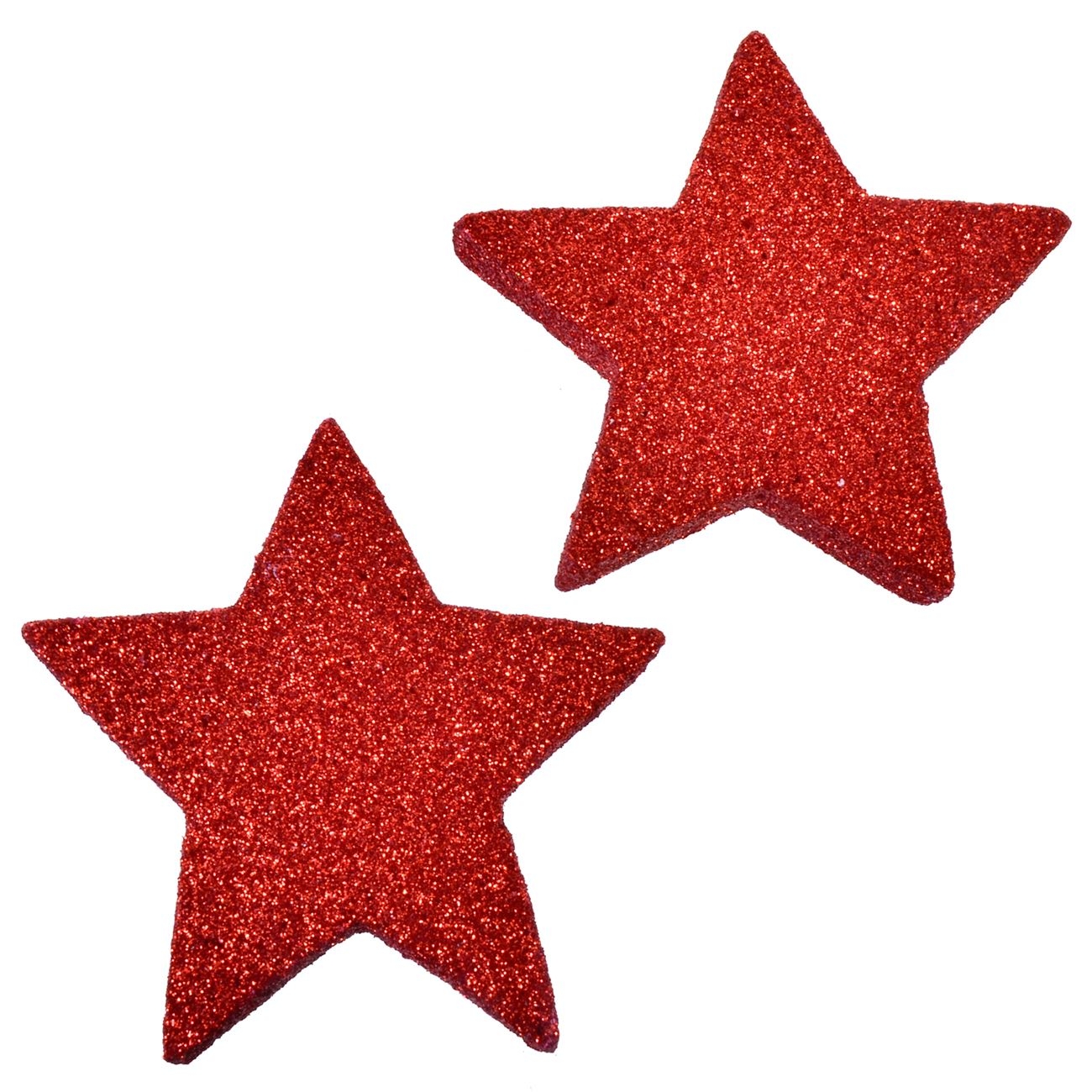Autocolant decorativ 3D de Crăciun - Stelute rosii (8cm) Autocolant decorativ 3D de Crăciun - Stelute rosii (8cm)