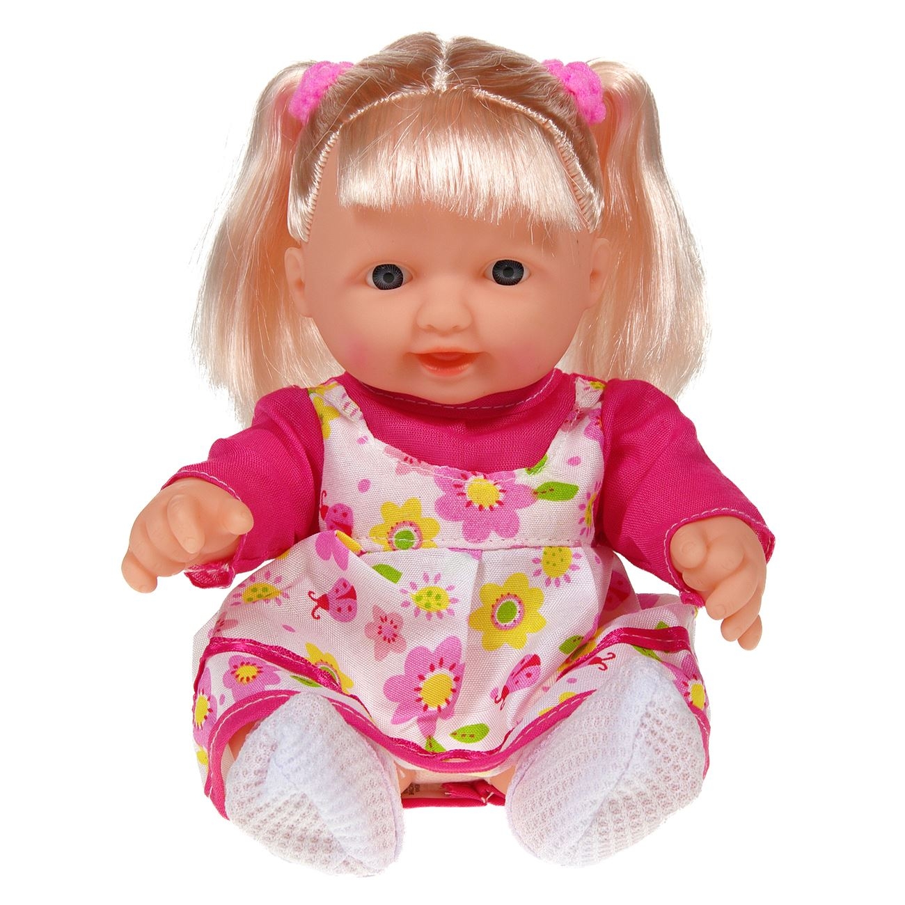 Papusa Rochie Fuchsia Blonda 25 cm. - Jucarii pentru copii Papusa Rochie Fuchsia Blonda 25 cm. - Jucarii pentru copii