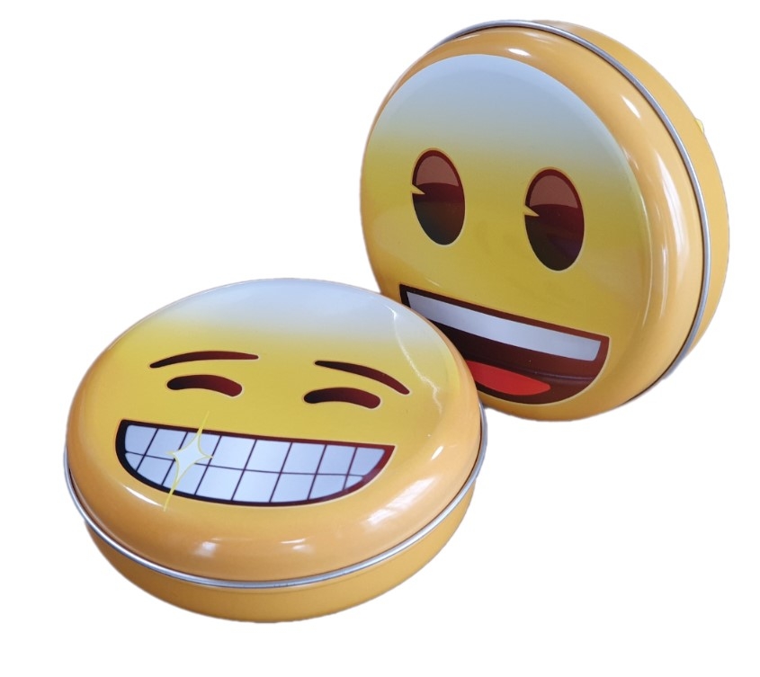 Cutie de depozitare metalica - Smiley (1buc) Cutie de depozitare metalica - Smiley (1buc)