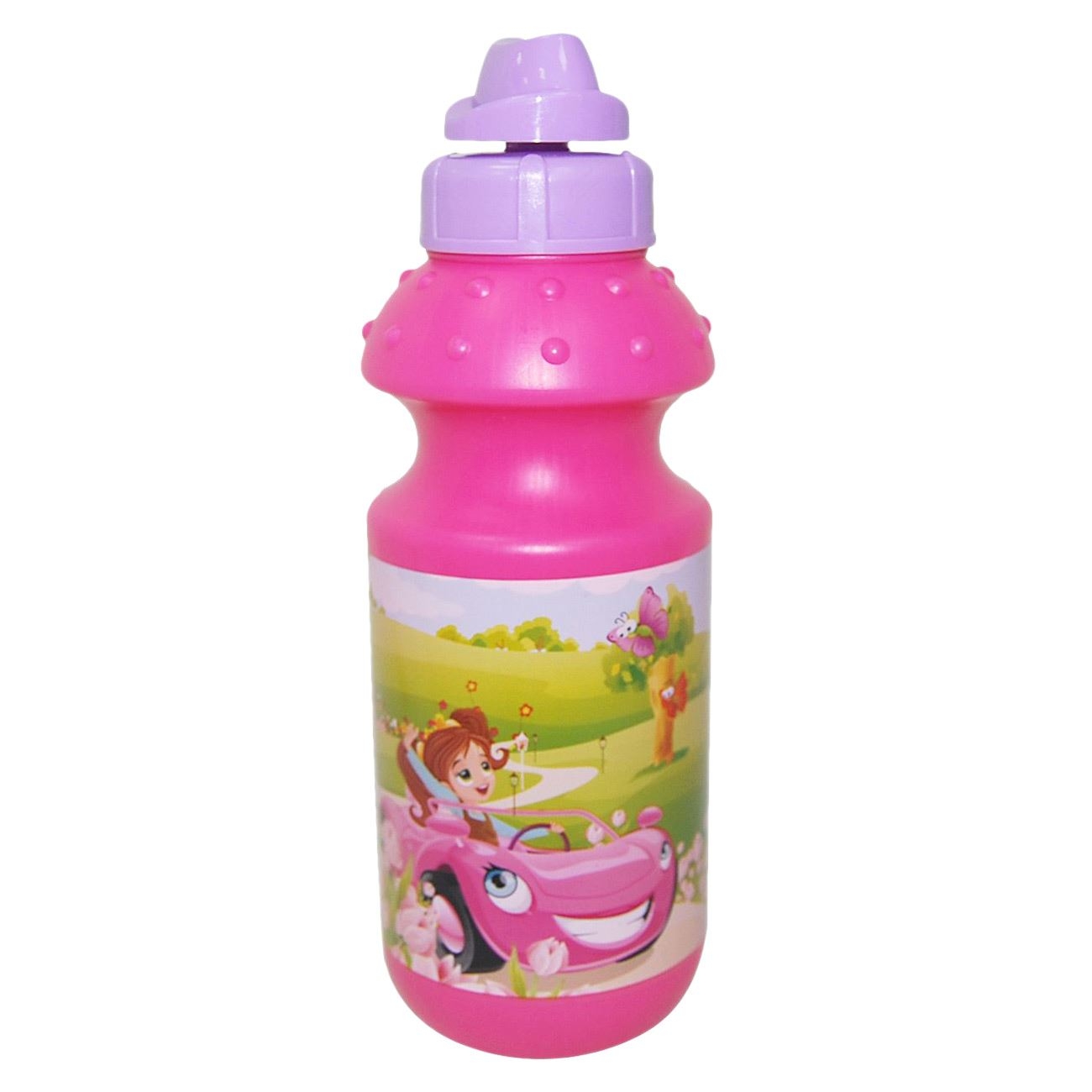 Bidonas apa - Fetita cu masina - 500ml Bidonas apa - Fetita cu masina - 500ml