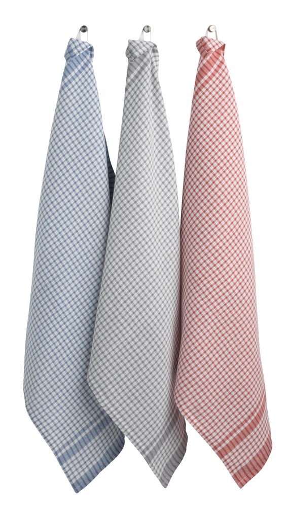 Prosop bucatarie, bumbac, alb-rosu, 3 buc. - Sandrave (50x70 cm) Prosop bucatarie, bumbac, alb-rosu, 3 buc. - Sandrave (50x70 cm)