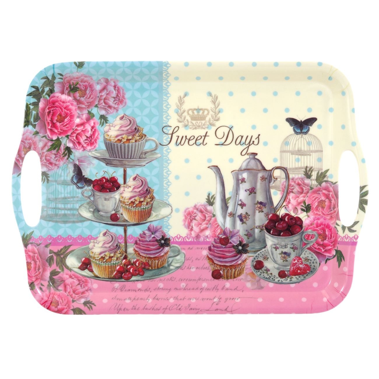 Tava servire cu manere - Sweet days (41 cm) Tava servire cu manere - Sweet days (41 cm)