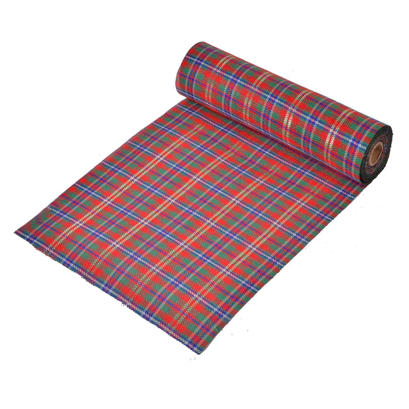 Țesătură decorativă de Crăciun roșu-verde cu carouri (5 m x 24 cm) Țesătură decorativă de Crăciun roșu-verde cu carouri (5 m x 24 cm)