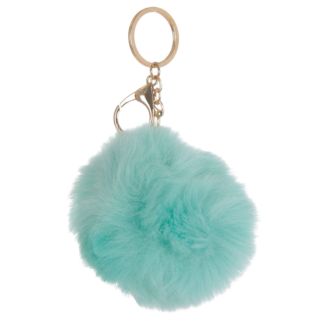 Breloc pufos - Pompom turcoaz Breloc pufos - Pompom turcoaz