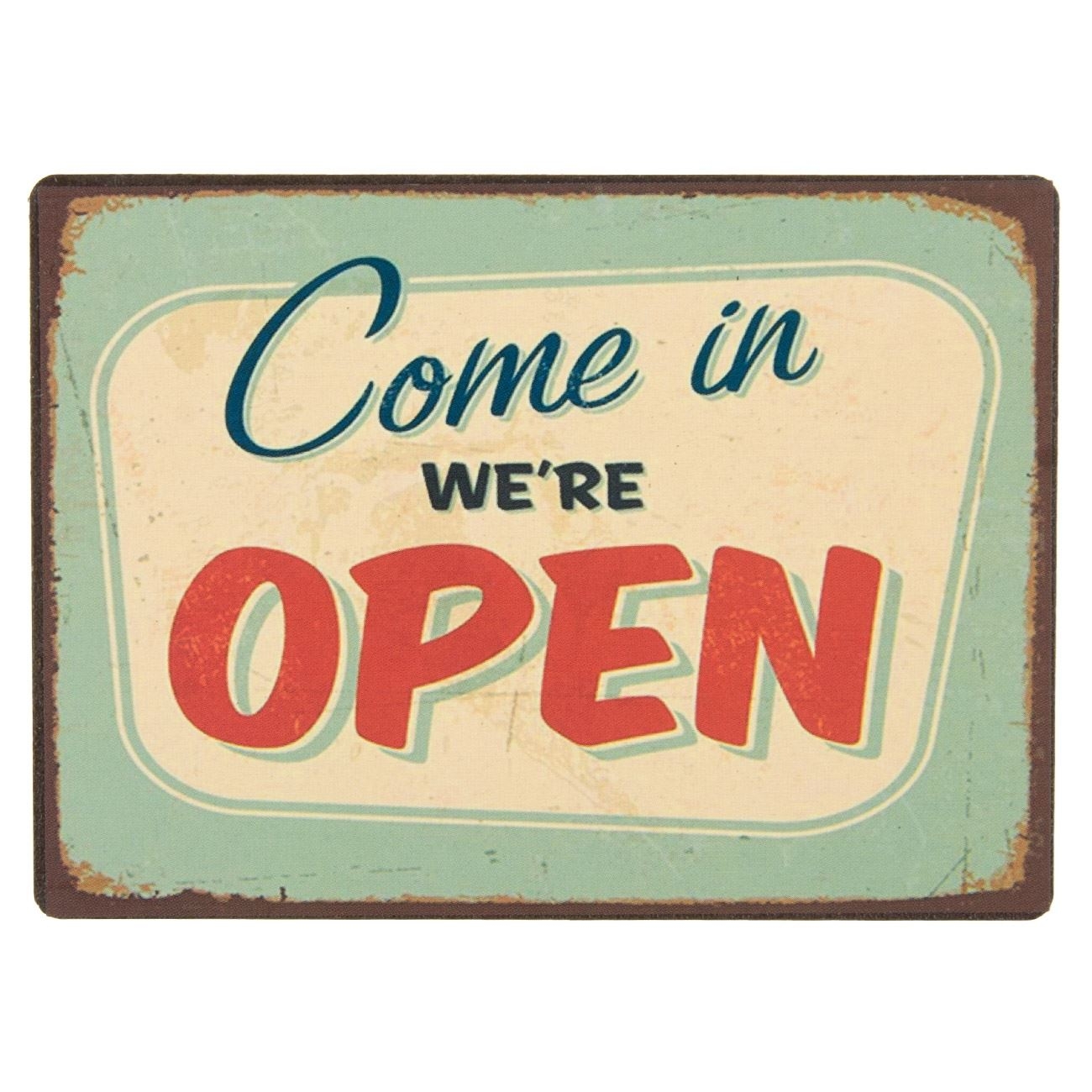 Magnet cu mesaj "Come in" 11x8 cm Magnet cu mesaj "Come in" 11x8 cm