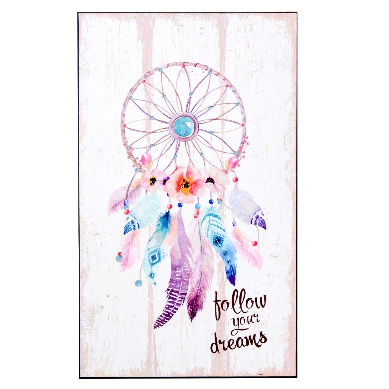 Tablou lemn - Follow your dreams (24x40cm) Tablou lemn - Follow your dreams (24x40cm)