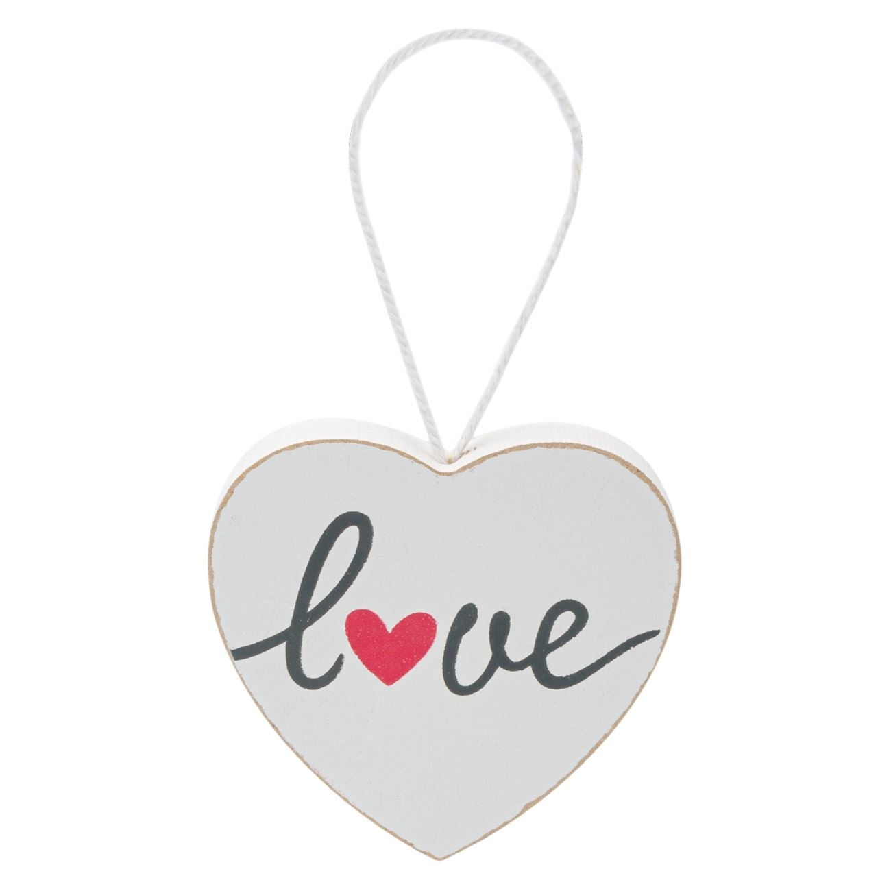 Inimă decorativă din lemn 9x9 cm Inimă decorativă din lemn 9x9 cm