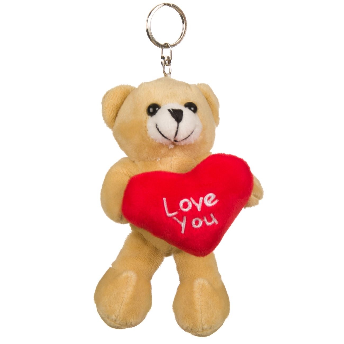 Breloc urs bej de pluș 13 cm Breloc urs bej de pluș 13 cm