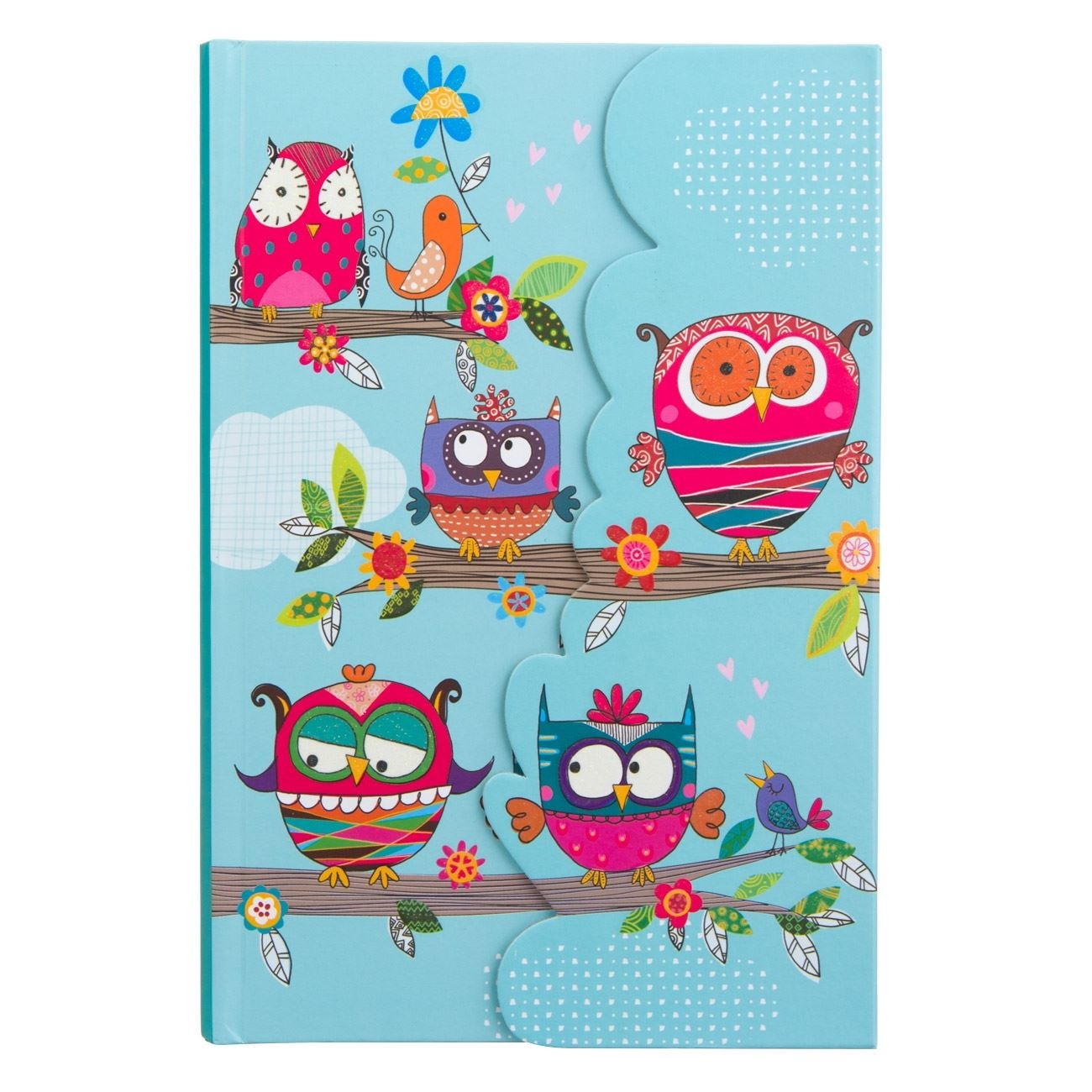 Carnet A5, albastru, bufnite Carnet A5, albastru, bufnite