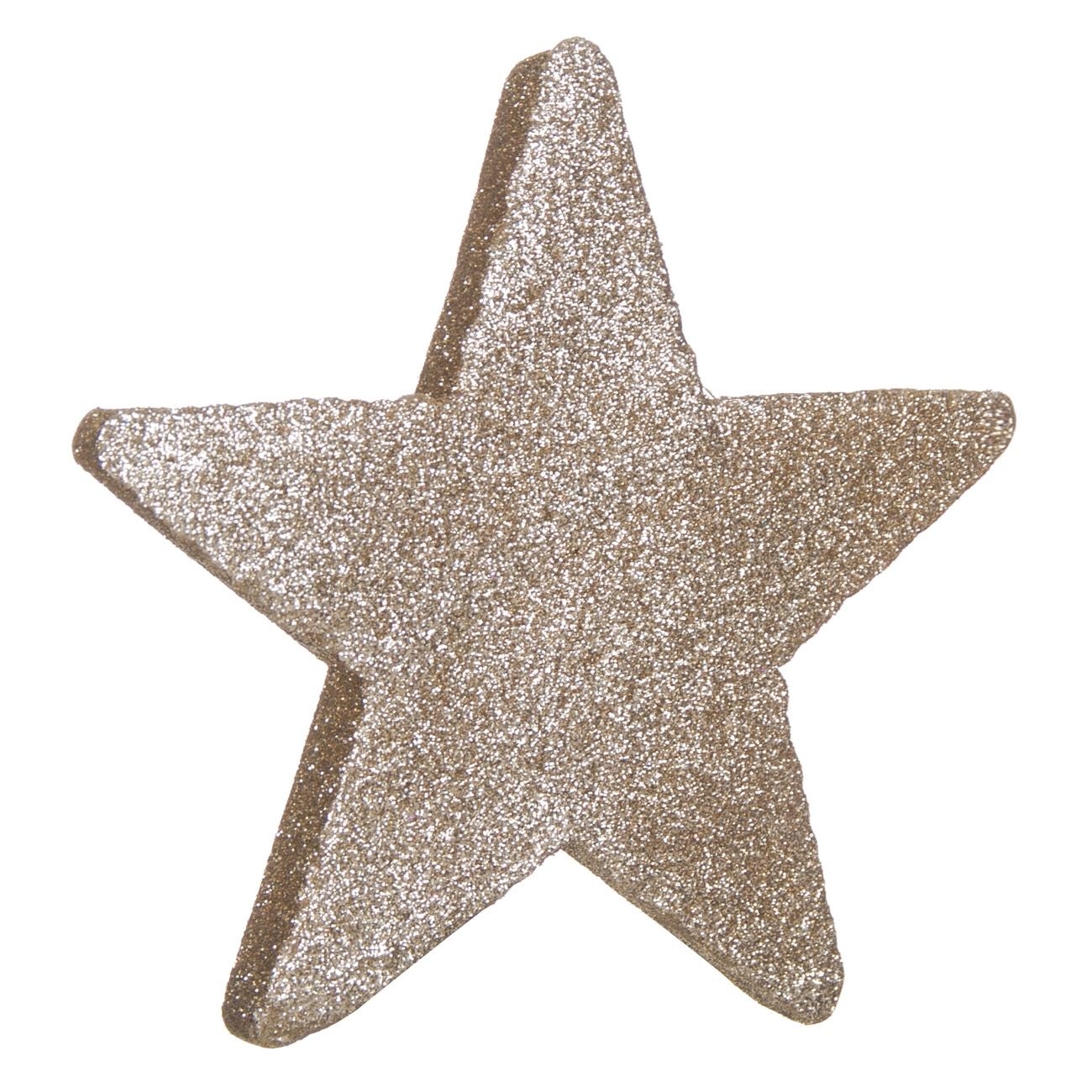 Autocolant decorativ 3D de Crăciun - Steluta aurie (17cm) Autocolant decorativ 3D de Crăciun - Steluta aurie (17cm)