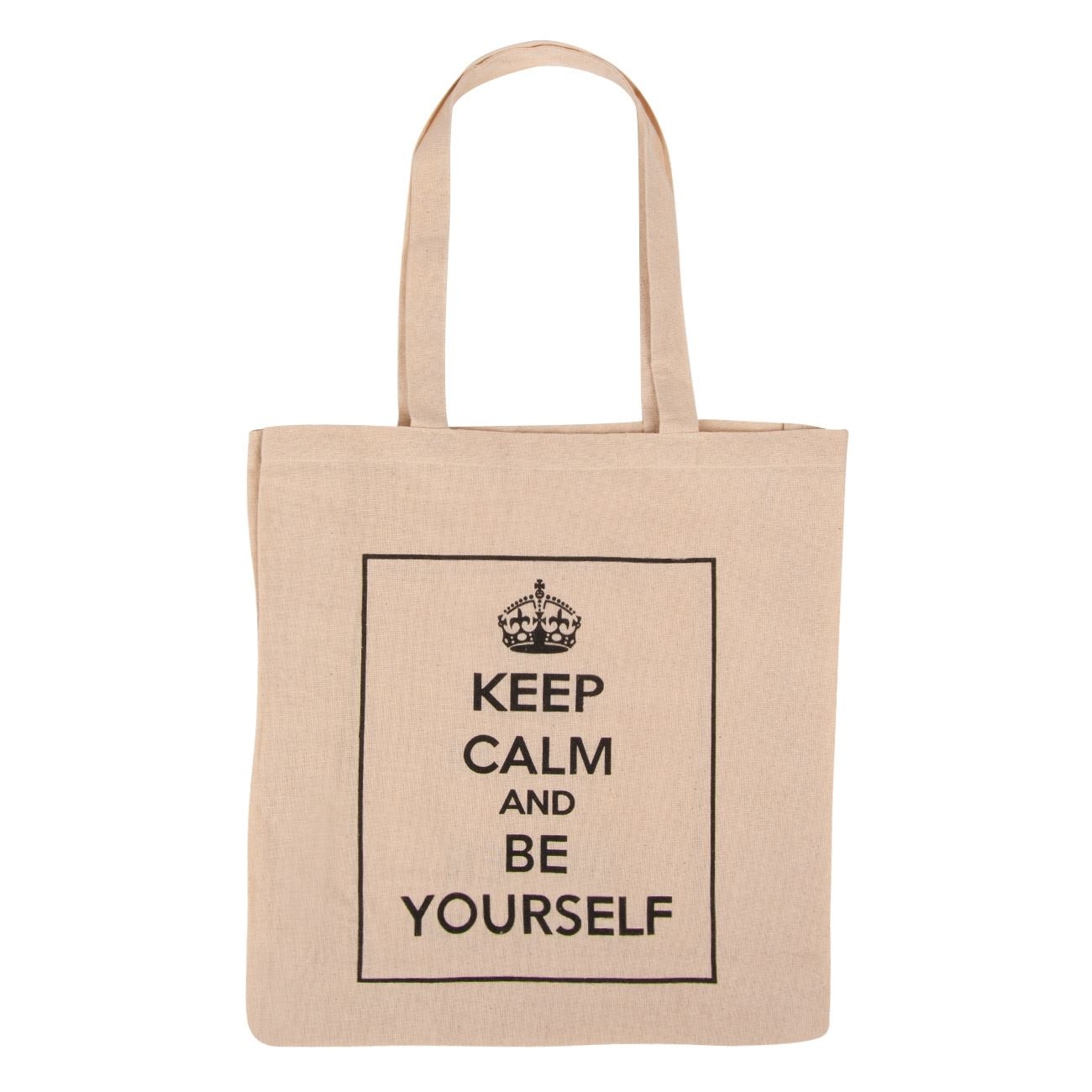 Geantă reutilizabilă bej - Keep calm Geantă reutilizabilă bej - Keep calm