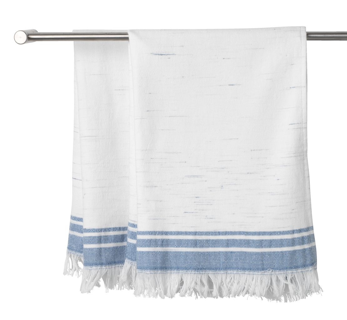 Prosop, bumbac, albastru-alb, 2 buc. - Tidan (50x70 cm) Prosop, bumbac, albastru-alb, 2 buc. - Tidan (50x70 cm)