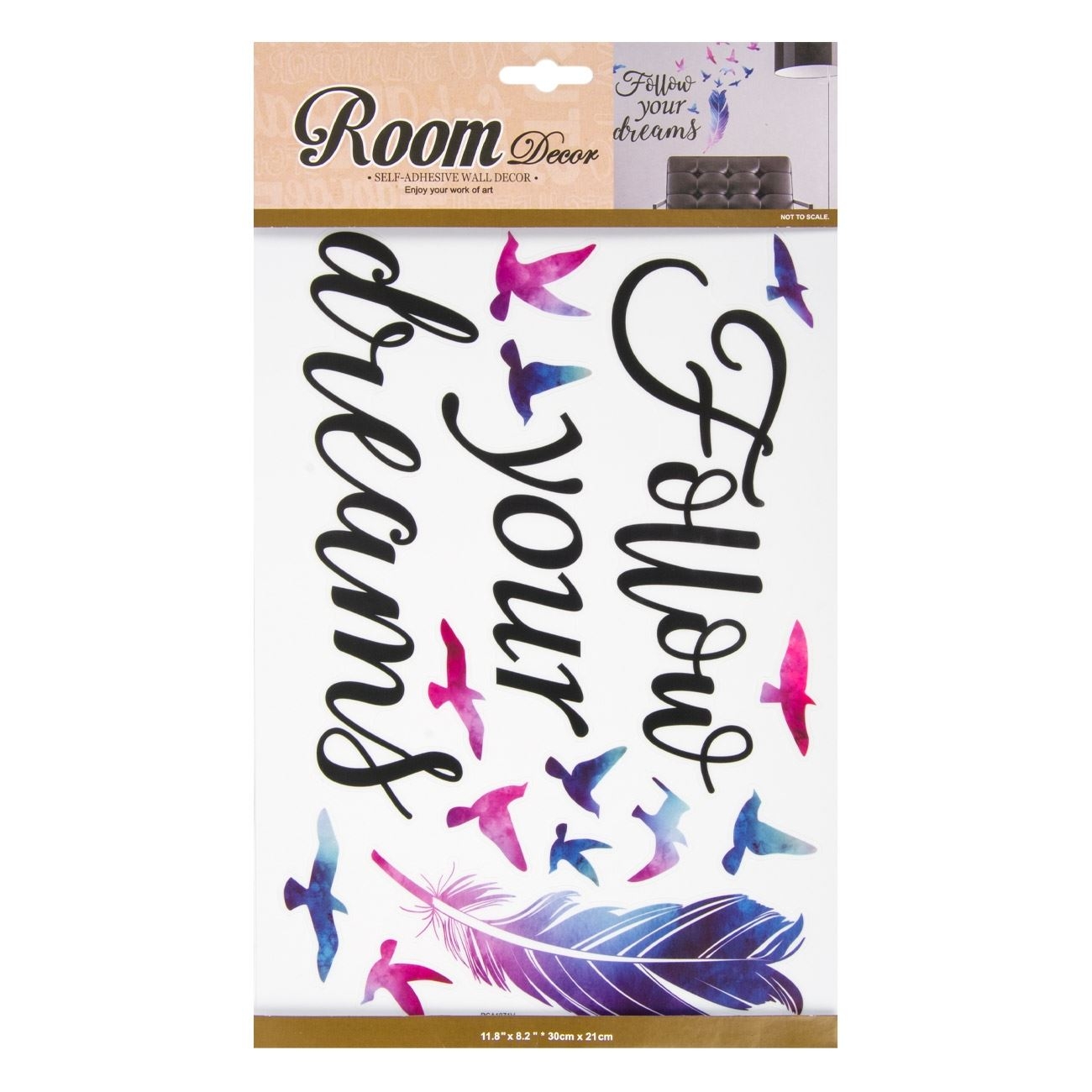 Autocolant de perete - Follow your dreams (30x21cm) Autocolant de perete - Follow your dreams (30x21cm)