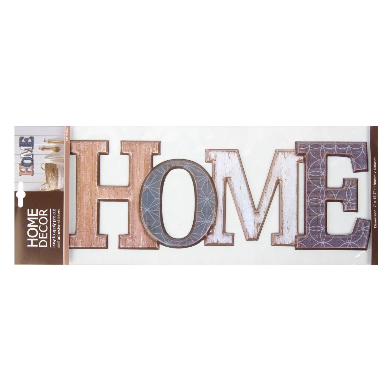 Autocolant perete 3D Home  47x18cm Autocolant perete 3D Home  47x18cm