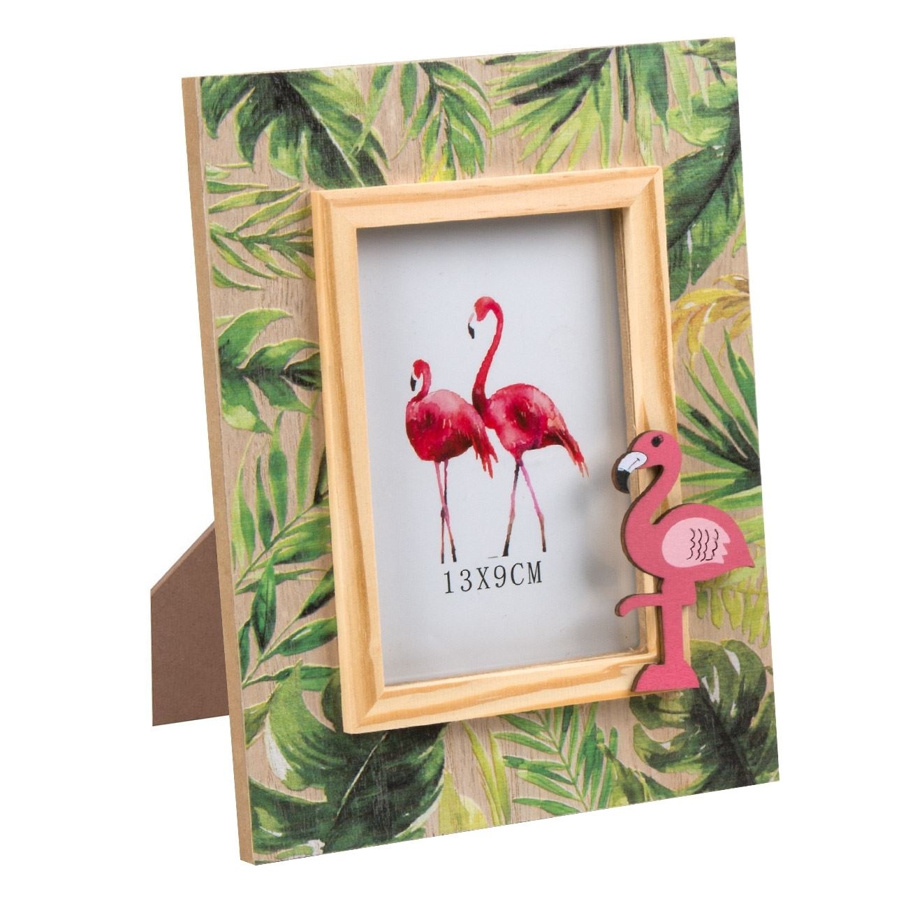 Rama foto din lemn, Flamingo - 1 poza de 9x13cm Rama foto din lemn, Flamingo - 1 poza de 9x13cm