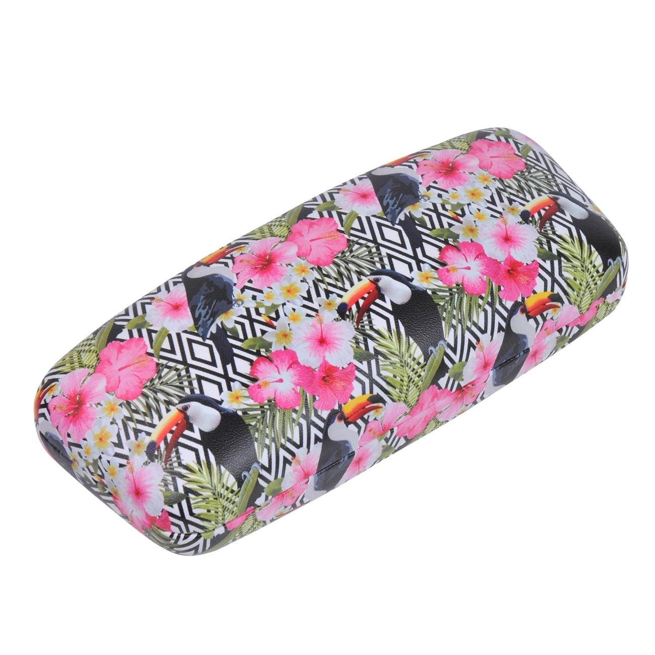 Toc de ochelari cu flori, tucan 16x7x5 cm