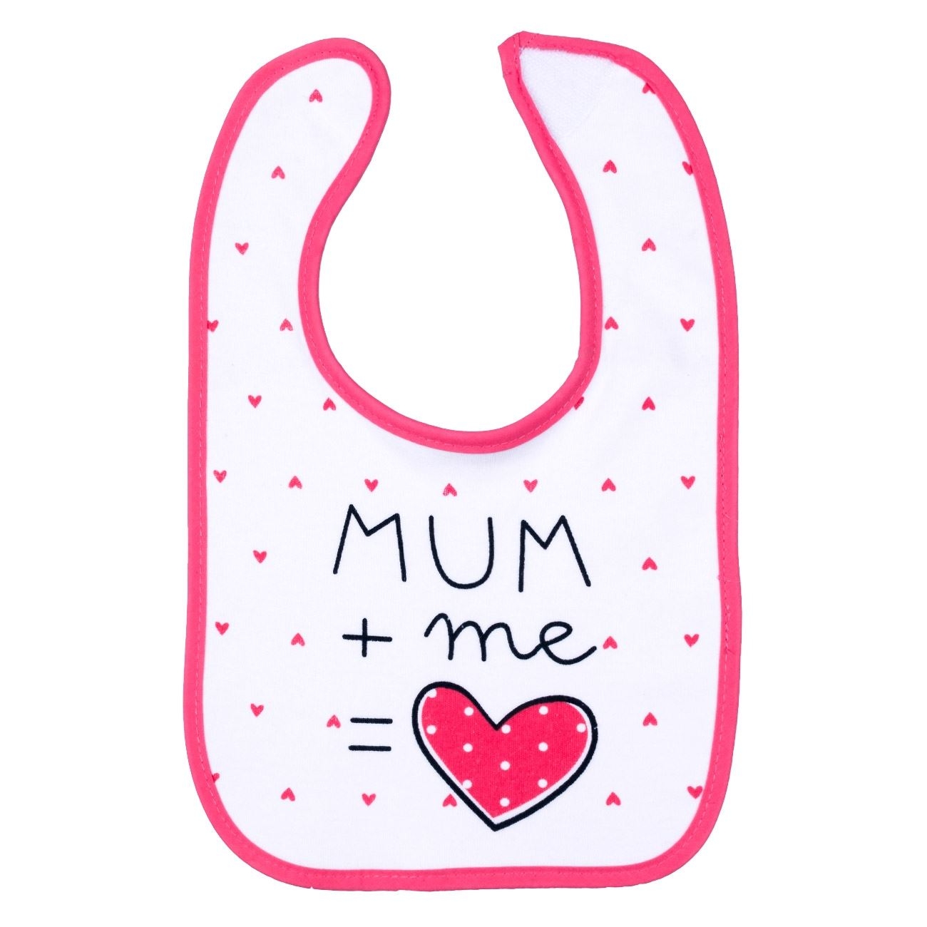 Bavetica bumbac - Mum+me=  ❤ (6m+) Bavetica bumbac - Mum+me=  ❤ (6m+)
