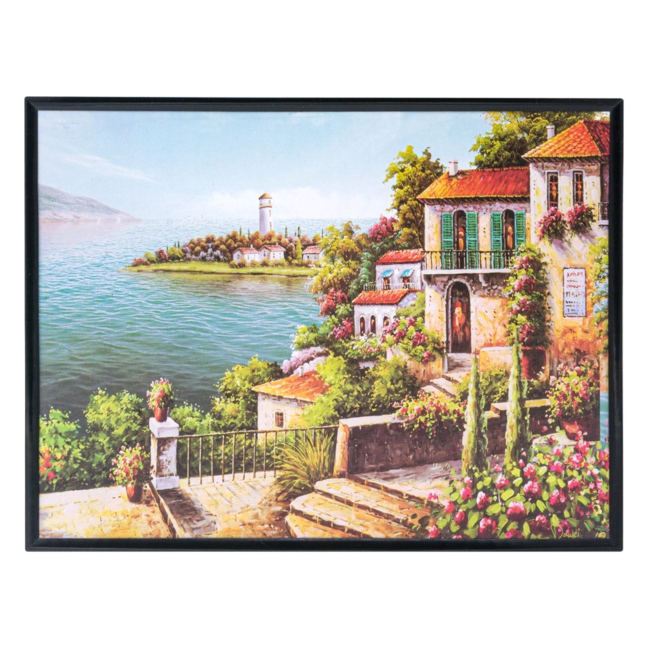 Tablou decorativ - Peisaj litoral (22x29cm) Tablou decorativ - Peisaj litoral (22x29cm)