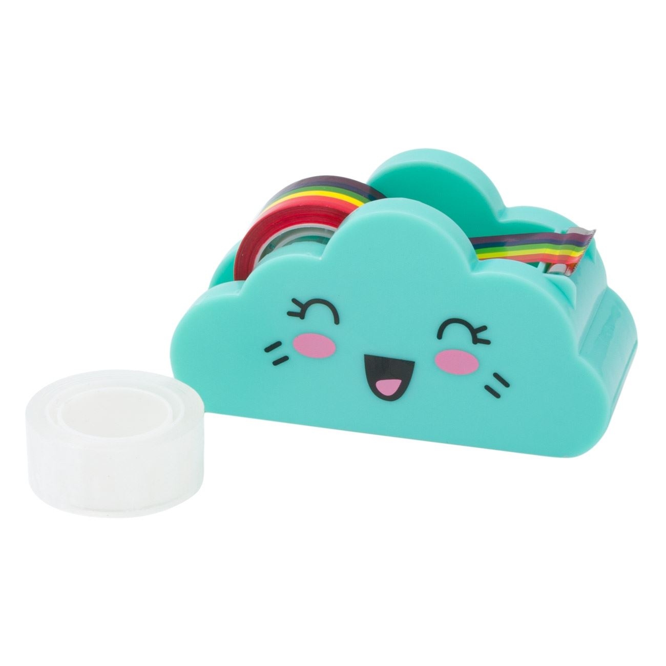 Suport banda adeziva, transparenta si curcubeu, in forma de nor Suport banda adeziva, transparenta si curcubeu, in forma de nor