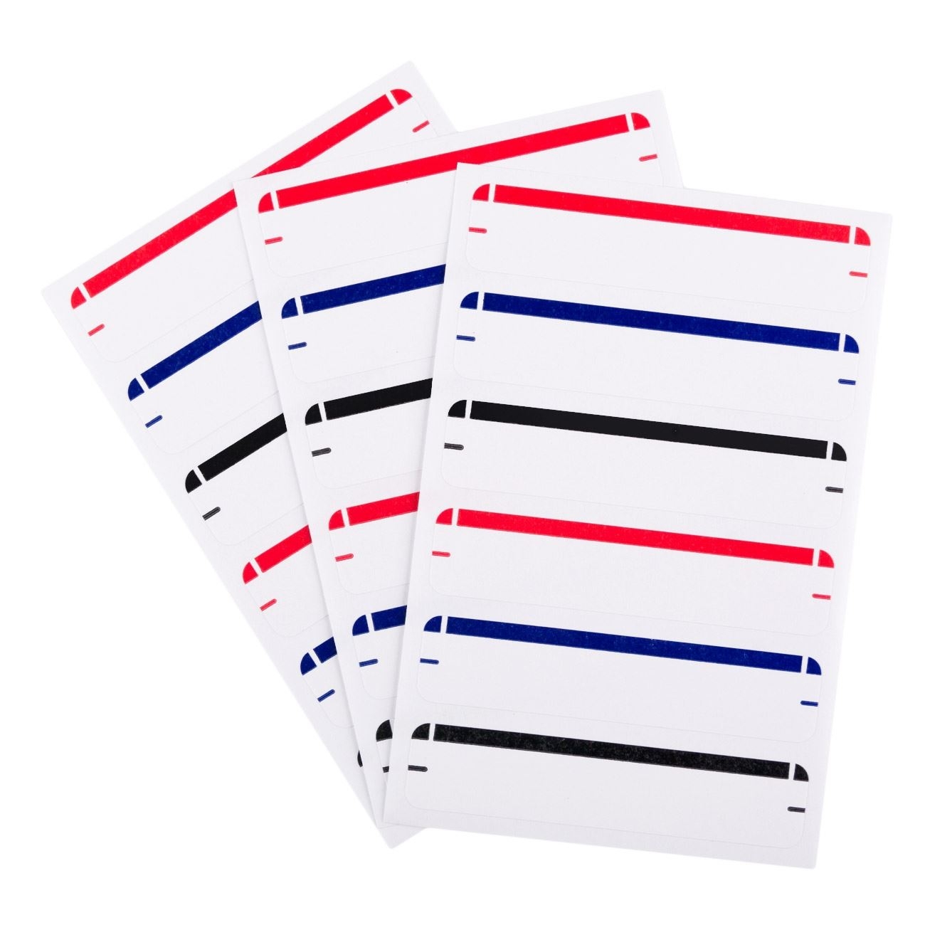 Etichete autocolante cu linie colorată 6,9x1,5 cm - 60 buc.