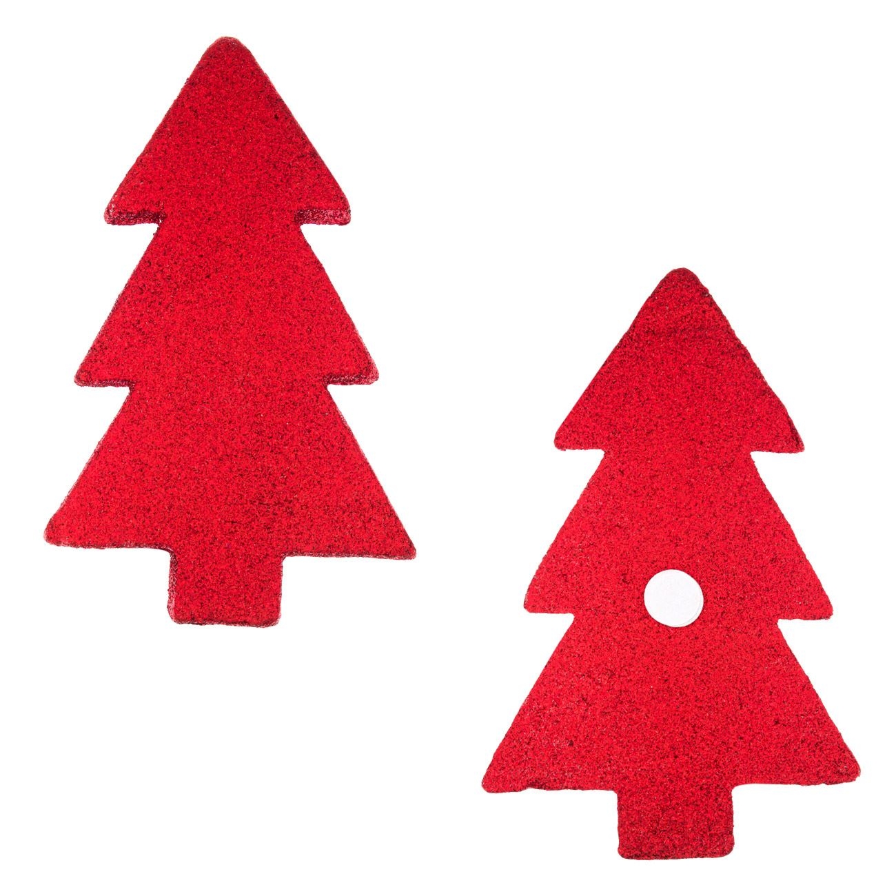 Autocolant decorativ 3D de Crăciun - Brad rosu (16cm) Autocolant decorativ 3D de Crăciun - Brad rosu (16cm)