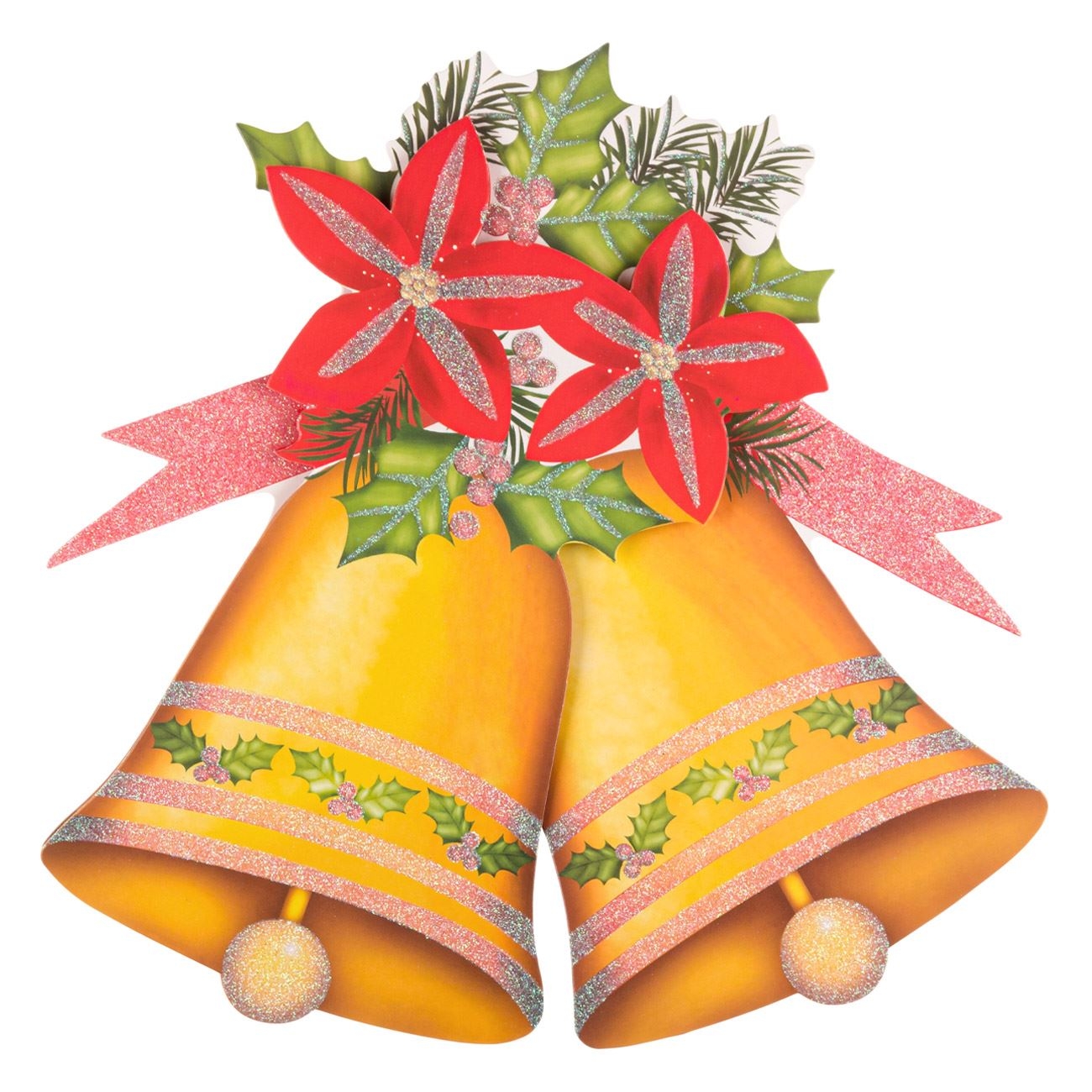 Autocolant decorativ 3D de Crăciun - Clopotei Autocolant decorativ 3D de Crăciun - Clopotei