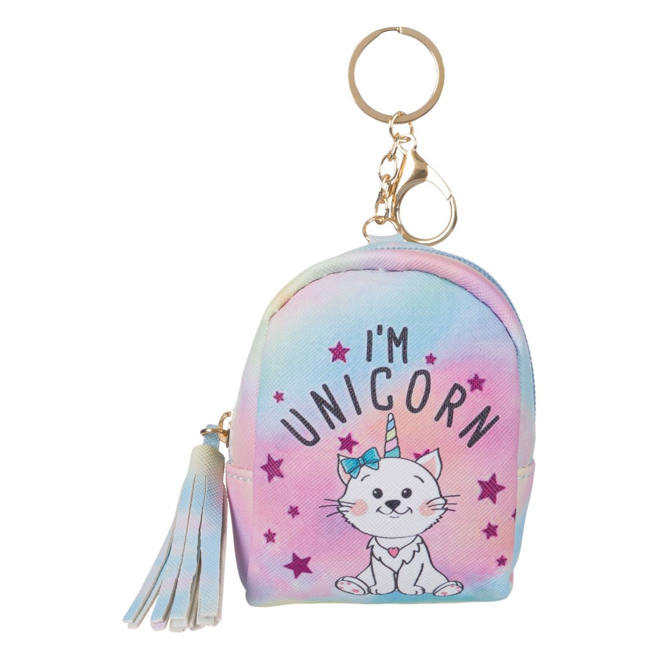 Breloc portofel - Pisica unicorn