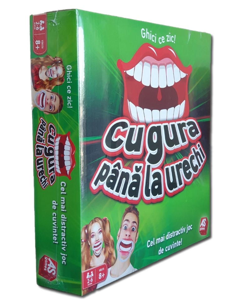 Joc de societate - Cu gura pana la urechi (8+) Joc de societate - Cu gura pana la urechi (8+)